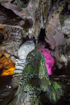 溶洞景观 本溪水洞 钟乳石