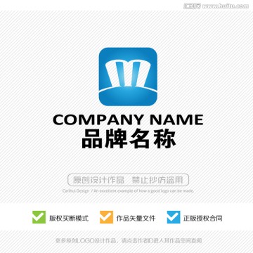 M字母 LOGO 标志设计