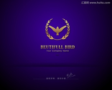 鹰logo 稻穗logo
