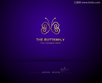 高档logo 蝴蝶logo