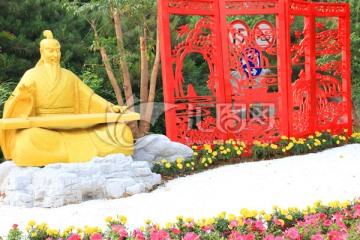 千佛山公园一角
