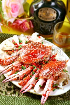 清蒸青花蟹