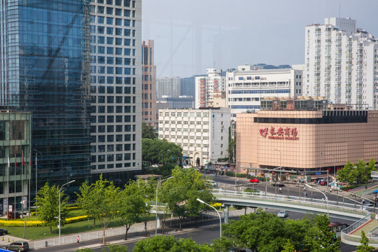 北京俯瞰图 长安商场