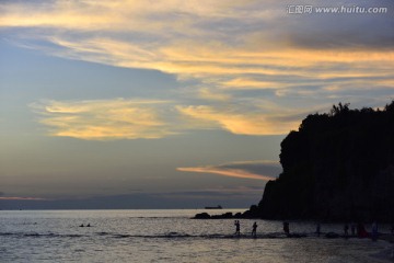 海边落日