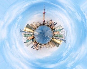 上海东方明珠360全景球形图