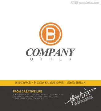 B字母logo