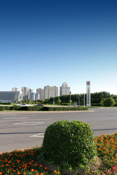 广场 蓝天