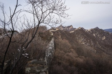 箭扣长城花季 城墙