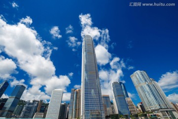 香港风光 香港现代建筑群