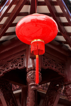 鱼凫古街中国古典元素红灯笼