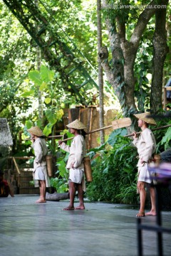 黎族歌舞表演 槟榔谷 黎族