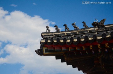 北京智化寺飞檐脊兽