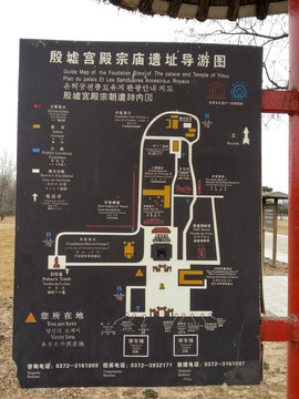 殷墟宫殿宗庙遗址导游图