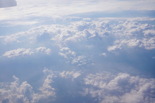 云海 蓝天 天空 白云 飞机