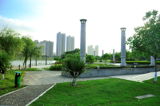 城市新建设的公园景观