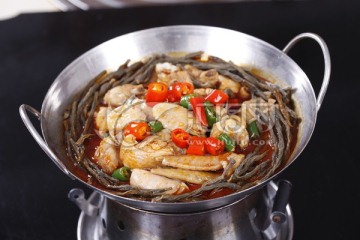 干豆角鸡