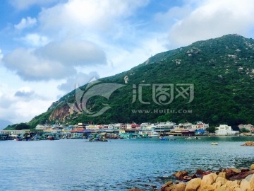 香港南丫岛索罟湾渔村风光