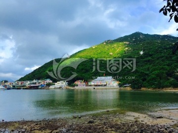 香港南丫岛索罟湾光影山景
