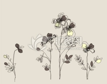 复古小花