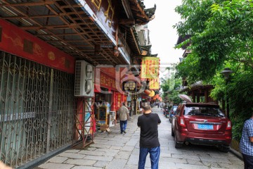 桂林兴安 灵渠 水街 街头风景
