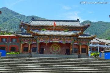 西昌邛海公园仿古建筑