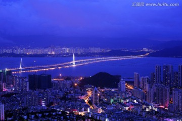 深圳湾大桥夜景