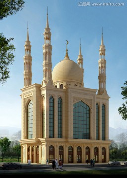 清真寺效果图