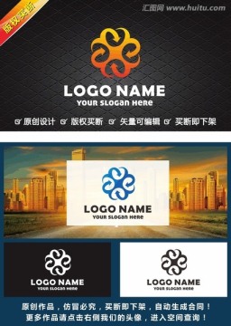 科技 箭头 抽象 简约logo