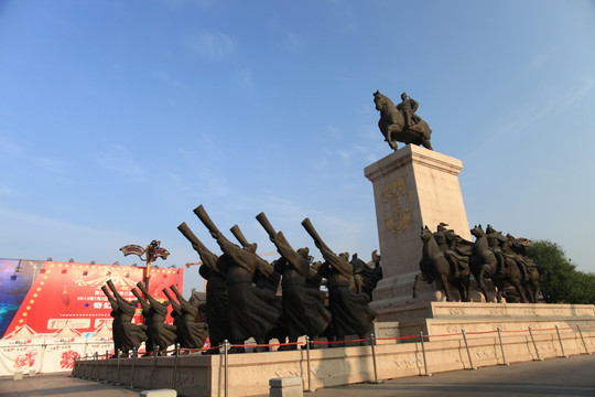 西安大雁塔广场 广场浮雕