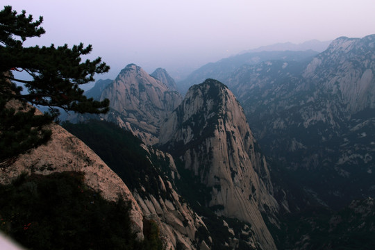 华山日出 朝霞