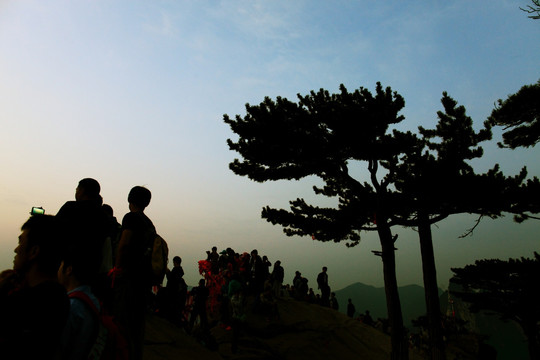 华山日出 朝霞