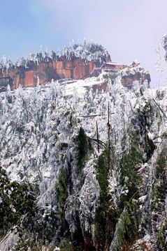 丹山雪景