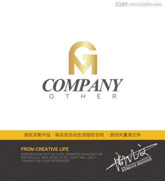 GM字母logo