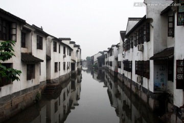 西塘古镇建筑 河面