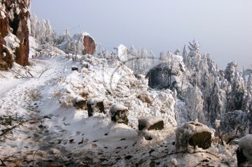 丹山雪景