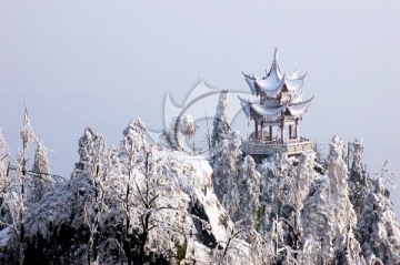 丹山雪景