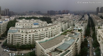 郑州建筑群俯视高清大图全景接片
