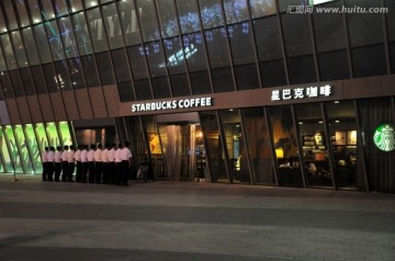 咖啡店夜景