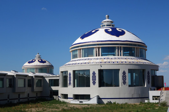 蒙古包造型的酒店