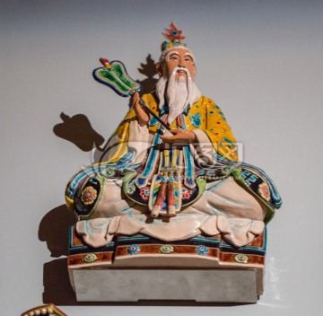 中国神仙图瓷塑 中国古代神仙