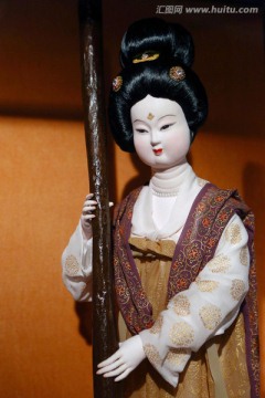 绢艺唐代侍女像