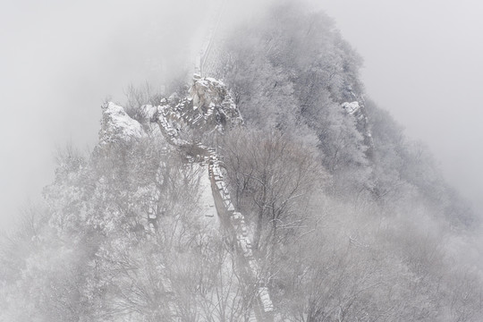 箭扣飞雪 城墙