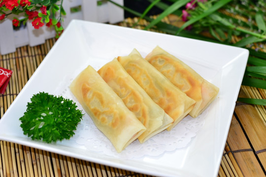 虾仁春卷