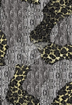 数码印花时装流行花型豹纹