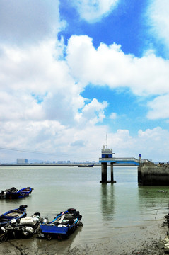 港口白天景观