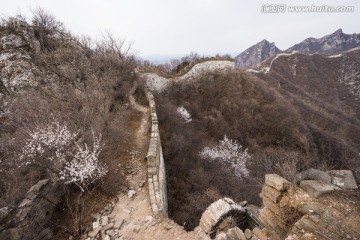 箭扣长城花季 城墙