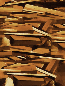 木块板材抽象画