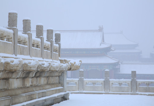 故宫冬雪