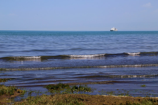 青海湖 涌浪