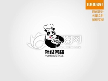熊猫结合面食LOGO